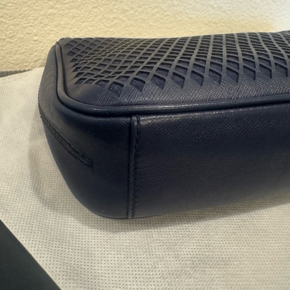 Ferragamo Navy Blue Quilted Chain Bag with COA - Picture 8 of 12